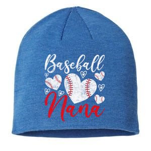 American Game Retired Baseball Nana Grandmother Baseball Mother's Day Sustainable Beanie