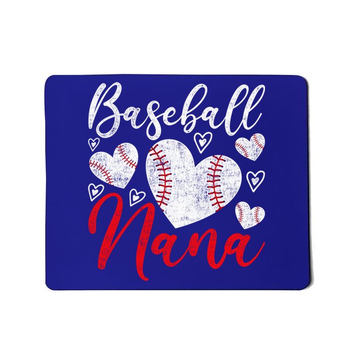 American Game Retired Baseball Nana Grandmother Baseball Mother's Day Mousepad