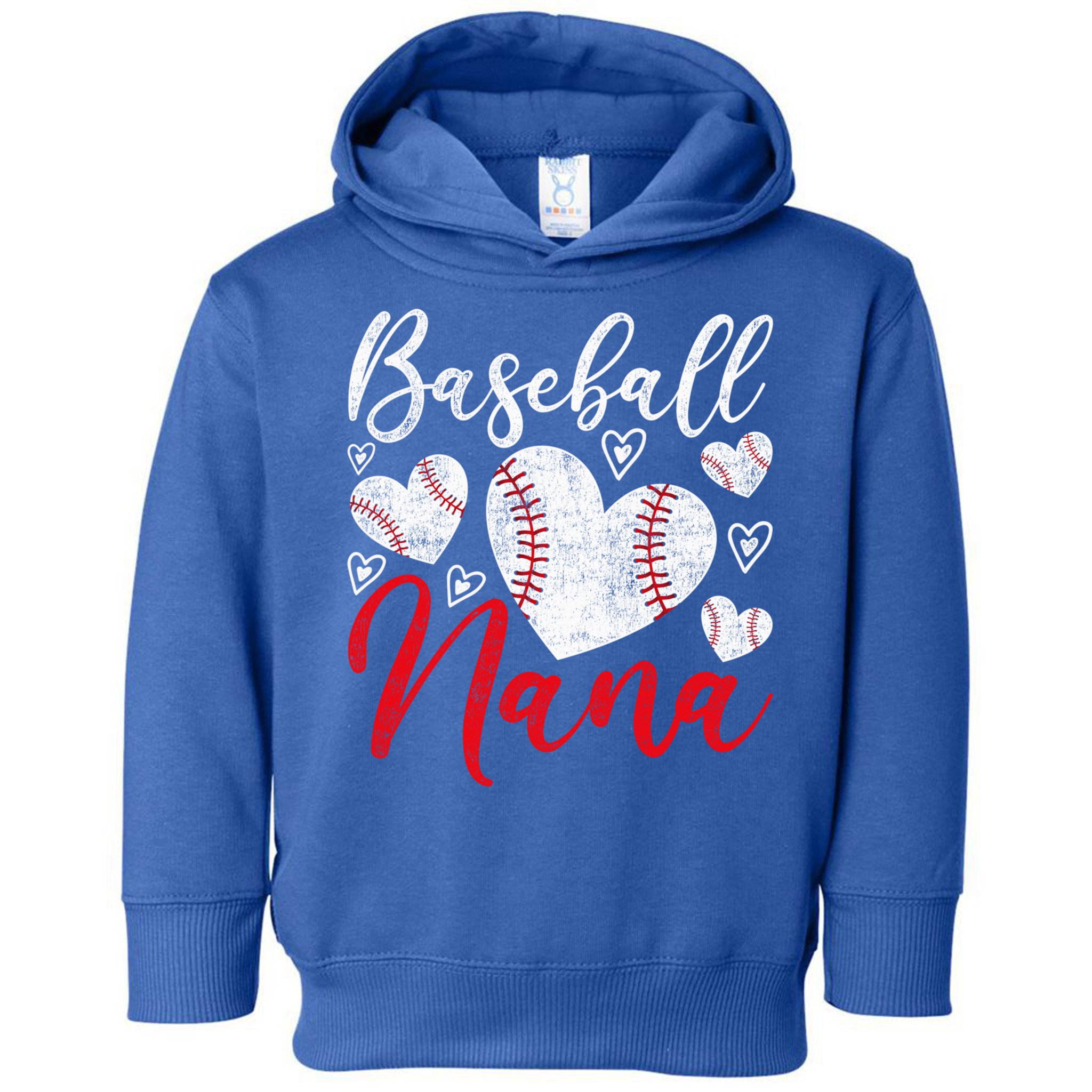 American Game Retired Baseball Nana Grandmother Baseball Mother's Day Toddler Hoodie
