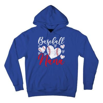 American Game Retired Baseball Nana Grandmother Baseball Mother's Day Tall Hoodie