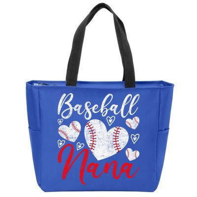 American Game Retired Baseball Nana Grandmother Baseball Mother's Day Zip Tote Bag