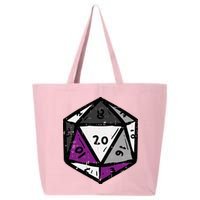 Asexual Gamer Rpg Dice Ace Pride Flag Lgbtq 25L Jumbo Tote