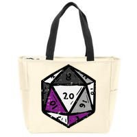 Asexual Gamer Rpg Dice Ace Pride Flag Lgbtq Zip Tote Bag