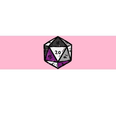 Asexual Gamer Rpg Dice Ace Pride Flag Lgbtq Bumper Sticker