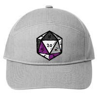 Asexual Gamer Rpg Dice Ace Pride Flag Lgbtq 7-Panel Snapback Hat