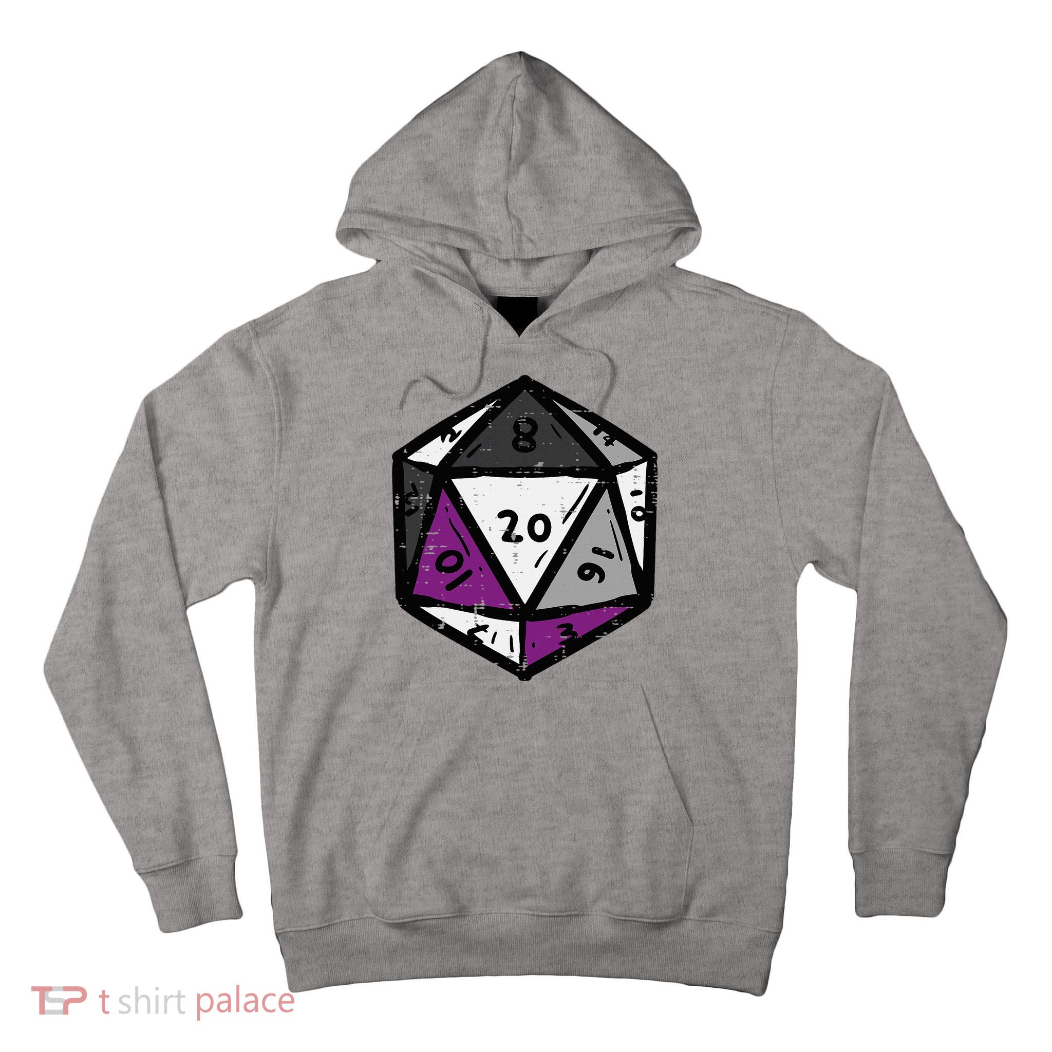 Asexual Gamer Rpg Dice Ace Pride Flag Lgbtq Tall Hoodie