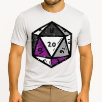 Asexual Gamer Rpg Dice Ace Pride Flag Lgbtq Cooling Performance Crew T-Shirt