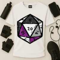 Asexual Gamer Rpg Dice Ace Pride Flag Lgbtq Cooling Performance Crew T-Shirt