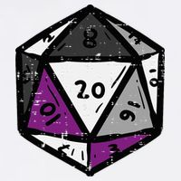 Asexual Gamer Rpg Dice Ace Pride Flag Lgbtq Cooling Performance Crew T-Shirt
