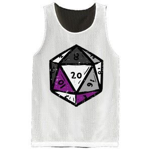 Asexual Gamer Rpg Dice Ace Pride Flag Lgbtq Mesh Reversible Basketball Jersey Tank