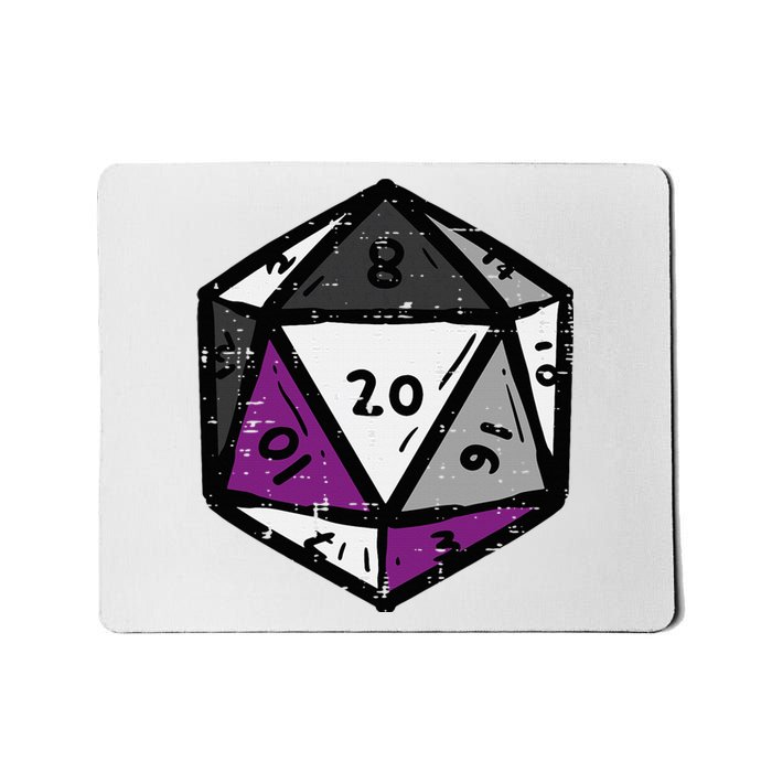 Asexual Gamer Rpg Dice Ace Pride Flag Lgbtq Mousepad