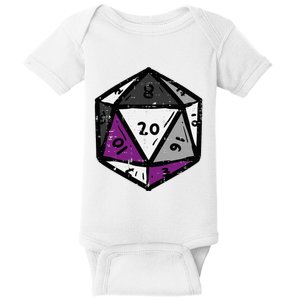 Asexual Gamer Rpg Dice Ace Pride Flag Lgbtq Baby Bodysuit