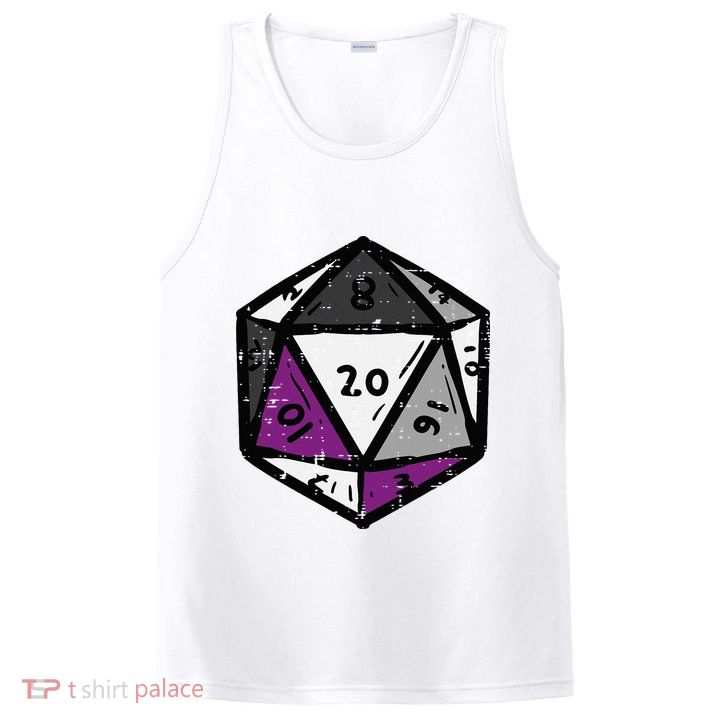 Asexual Gamer Rpg Dice Ace Pride Flag Lgbtq PosiCharge Competitor Tank