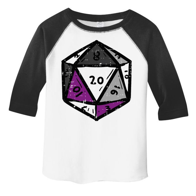 Asexual Gamer Rpg Dice Ace Pride Flag Lgbtq Toddler Fine Jersey T-Shirt