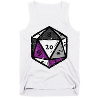 Asexual Gamer Rpg Dice Ace Pride Flag Lgbtq Tank Top