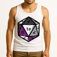 Asexual Gamer Rpg Dice Ace Pride Flag Lgbtq Tank Top