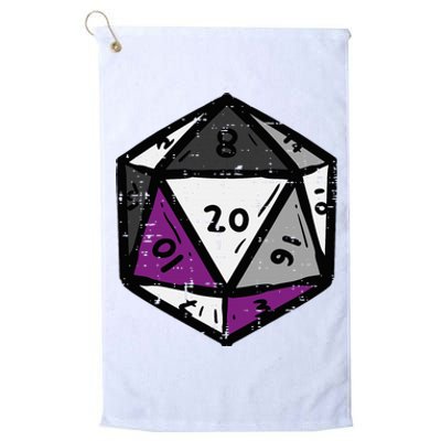 Asexual Gamer Rpg Dice Ace Pride Flag Lgbtq Platinum Collection Golf Towel