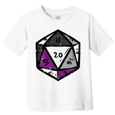 Asexual Gamer Rpg Dice Ace Pride Flag Lgbtq Toddler T-Shirt