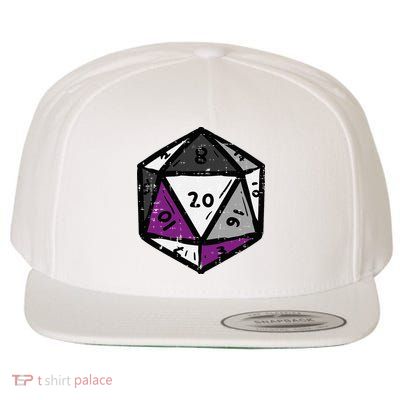 Asexual Gamer Rpg Dice Ace Pride Flag Lgbtq Wool Snapback Cap