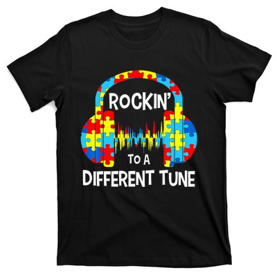 Autism Game - Rocking To A Different Tune For Gamer Boy T-Shirt