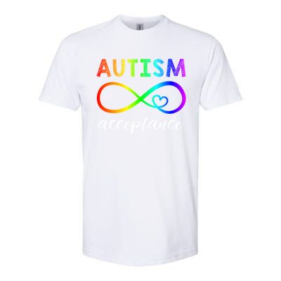 Autism Gift Red Instead Inifinity Gift Acceptance Meaningful Gift Softstyle® CVC T-Shirt