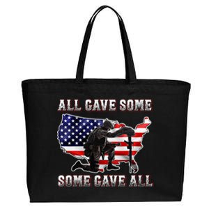 All Gave Some Some Gave All Gift Veteran And Memorial's Day Gift Cotton Canvas Jumbo Tote