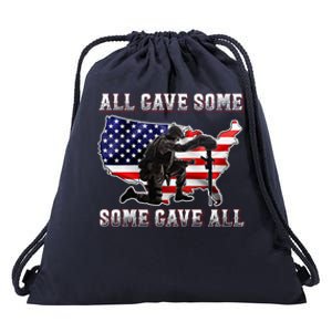 All Gave Some Some Gave All Gift Veteran And Memorial's Day Gift Drawstring Bag