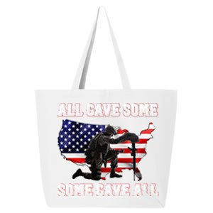 All Gave Some Some Gave All Gift Veteran And Memorial's Day Gift 25L Jumbo Tote