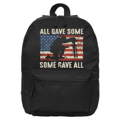 All Gave Some Some Gave All 16 in Basic Backpack