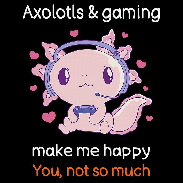 Axolotl Gamer Shirt Funny Video Gaming Sarcastic Axolotl  Cooling Performance Crew T-Shirt