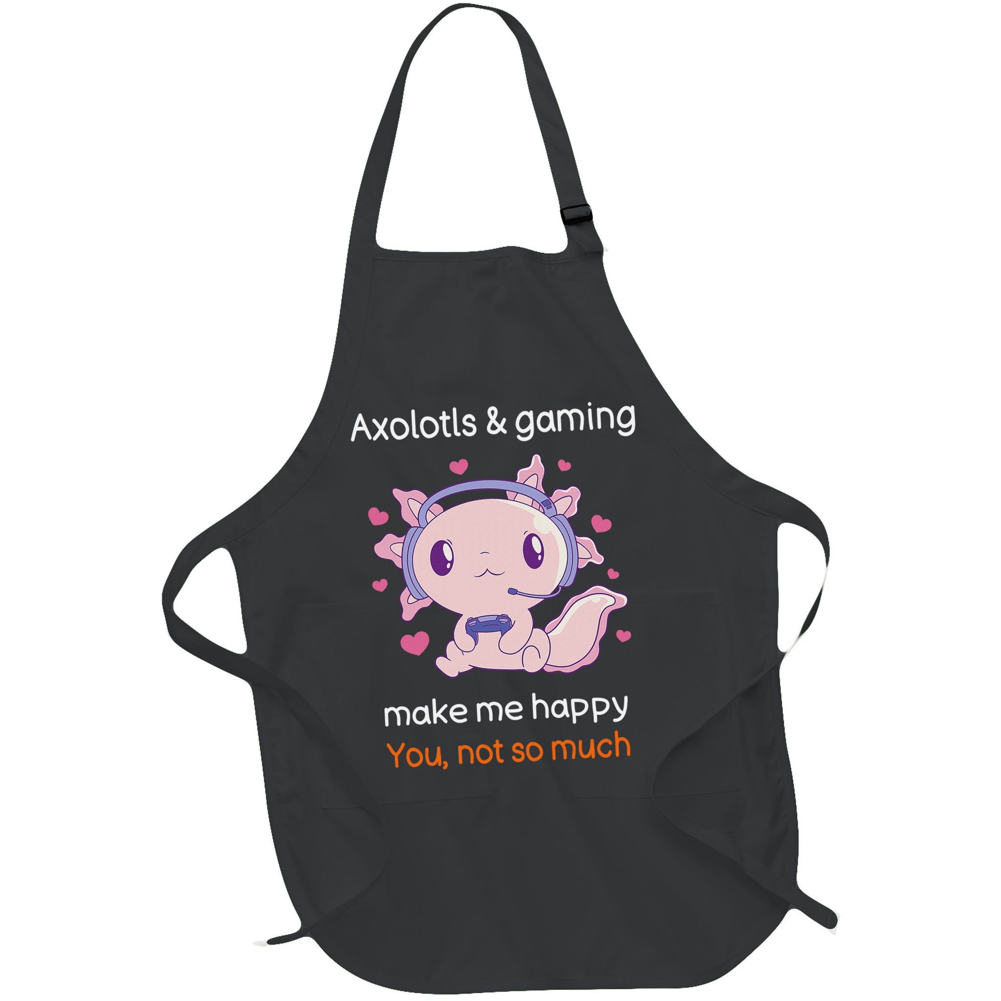 Axolotl Gamer Shirt Funny Video Gaming Sarcastic Axolotl  Apron
