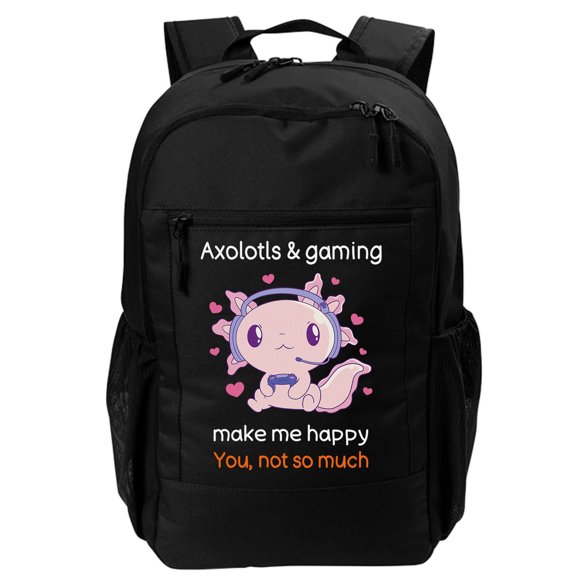 Axolotl Gamer Shirt Funny Video Gaming Sarcastic Axolotl  Backpack
