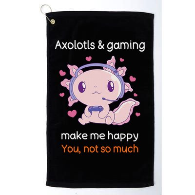 Axolotl Gamer Shirt Funny Video Gaming Sarcastic Axolotl  Golf Towel
