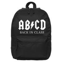 Abcd Back In Class 16 in Basic Backpack