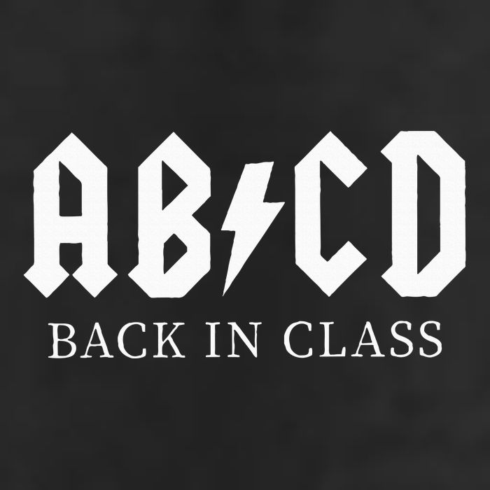 Abcd Back In Class Crop Fleece Hoodie