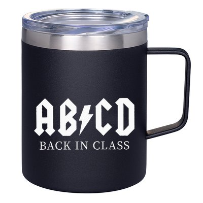 Abcd Back In Class 12oz Stainless Steel Coffee Mug