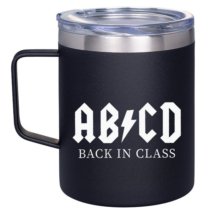 Abcd Back In Class 12oz Stainless Steel Coffee Mug