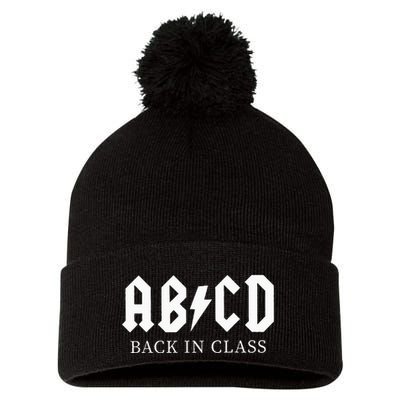Abcd Back In Class Pom Pom 12in Knit Beanie