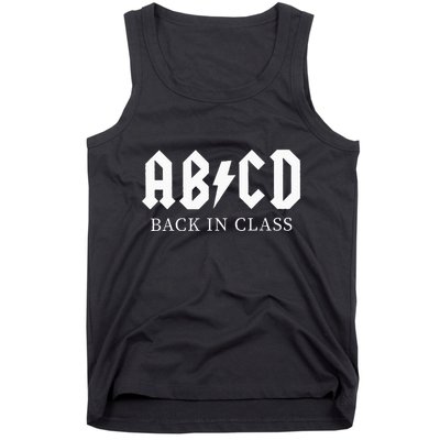 Abcd Back In Class Tank Top