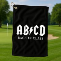 Abcd Back In Class Golf Towel