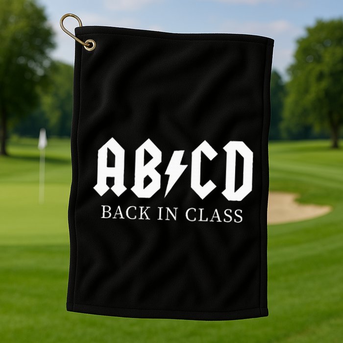 Abcd Back In Class Golf Towel
