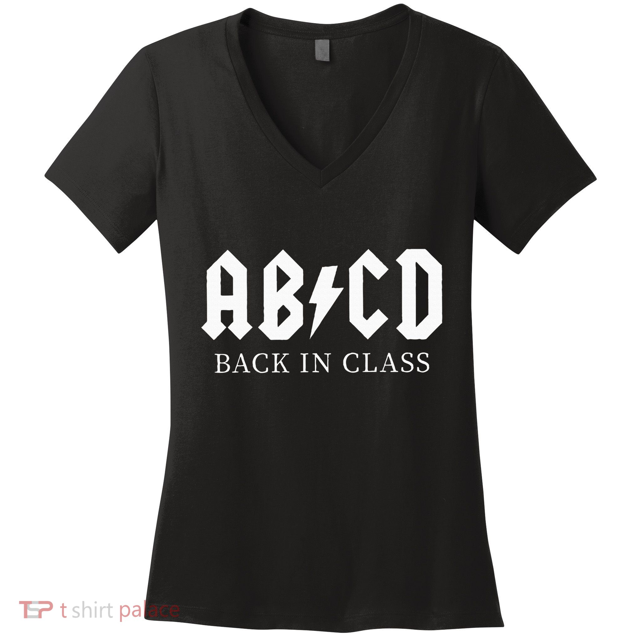 Abcd Back In Class Women's V-Neck T-Shirt