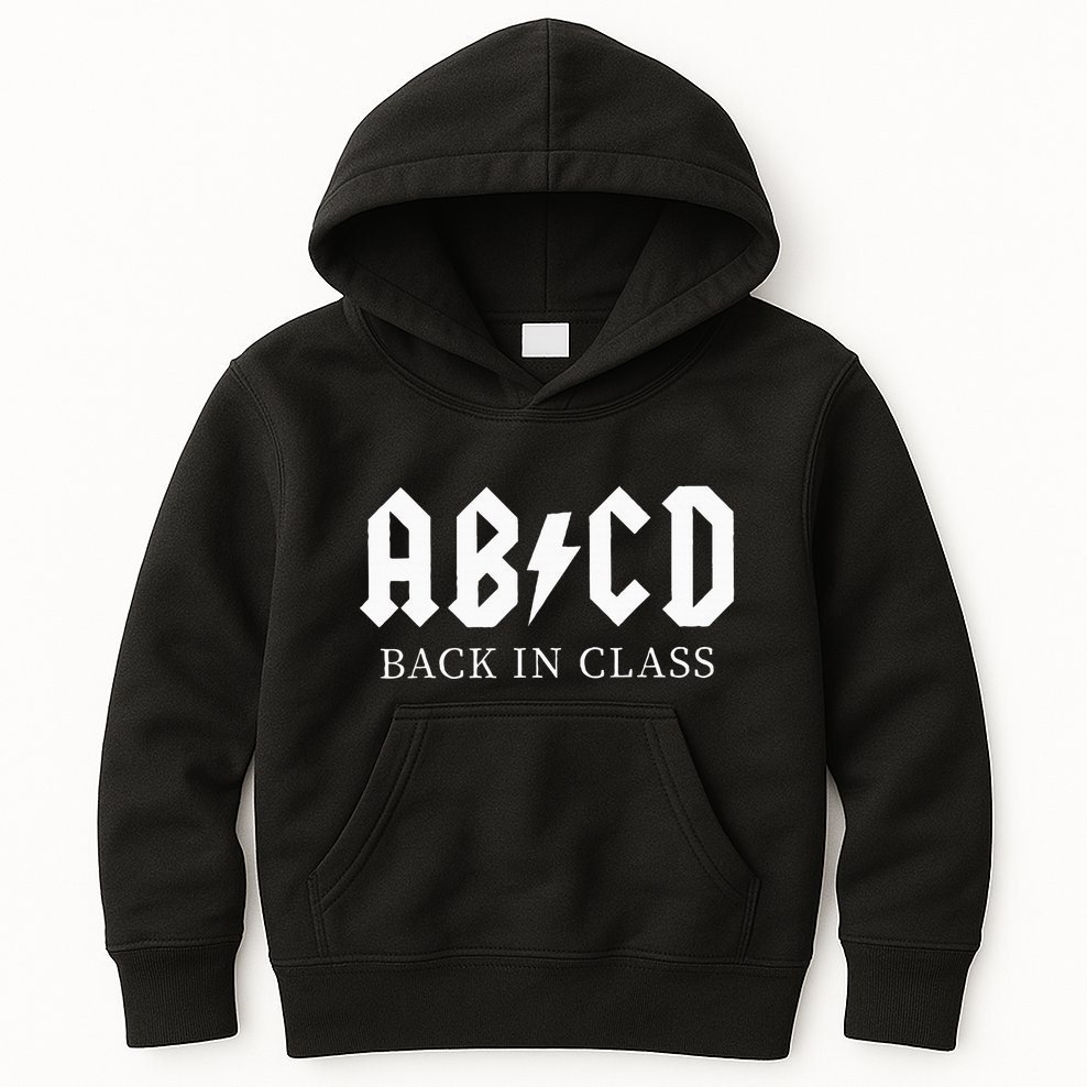 Abcd Back In Class Kids Hoodie