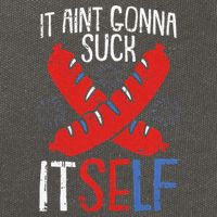 Aint Gonna Suck Itself 4th Of July Funny Sausage Patriotic Cotton Canvas Backpack