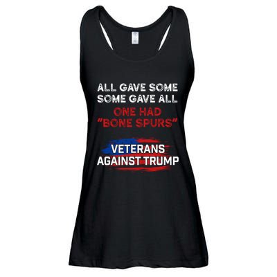 All Gave Some Gave All One Had Bone Spurs Veterans Against Trump Ladies Essential Flowy Tank