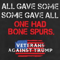 All Gave Some Gave All One Had Bone Spurs Veterans Against Trump Adult Drive Performance Visor