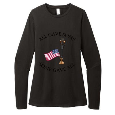 All Gave Some Gave All Memorial Labor Day Patriot American Flag Womens CVC Long Sleeve Shirt