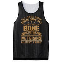 All Gave Some Some Gave All One Had Bone Spurs Veterans Against Trump Mesh Reversible Basketball Jersey Tank