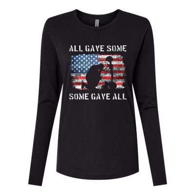 All Gave Some Some Gave All I Veteran & Memorials Day Womens Cotton Relaxed Long Sleeve T-Shirt