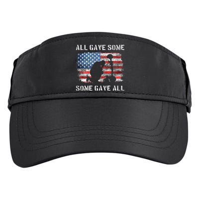 All Gave Some Some Gave All I Veteran & Memorials Day Adult Drive Performance Visor